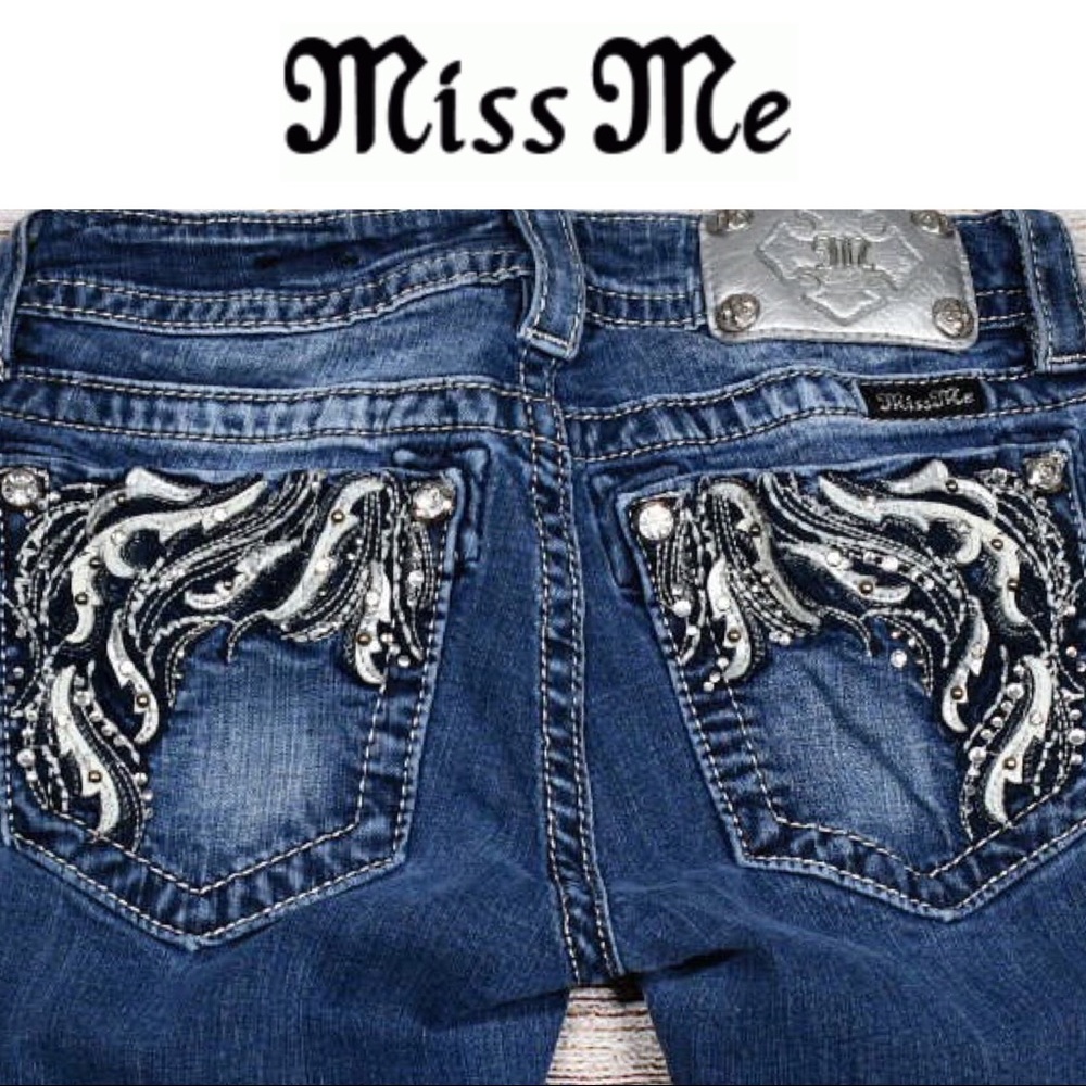 Miss Me Signature Skinny Low Rise Ankle Jeans Sz26